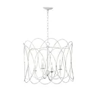 Maxim Lighting 27594WWT Trellis 4-Lights 240W Weathered White Pendant