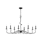 Maxim Lighting 27708BO Padrona 8-Lights 480W Black Oxide Incandescent Chandelier