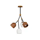 Maxim Lighting 28274DBZAB Akimbo 4-Lights 28W Dark Bronze/Antique Brass Pendant