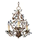 Maxim Lighting 2850EG Elegante 3-Lights 180W Etruscan Gold Incandescent Chandelier