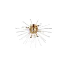 Maxim Lighting 28660CLSBR Polaris 8-Lights 60W Satin Brass Flush Mount