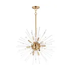 Maxim Lighting 28664CLSBR Polaris 12-Lights 720W Satin Brass Pendant