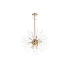 Maxim Lighting 28664CLSBR Polaris 12-Lights 720W Satin Brass Pendant