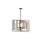 Maxim Lighting 28677BKGLD Radial 5-Lights 300W Black/Gold Pendant