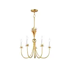 Maxim Lighting 2885GL Paloma 5-Lights 300W Gold Leaf Incandescent Chandelier