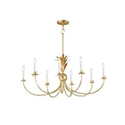Maxim Lighting 2888GL Paloma 8-Lights 480W Gold Leaf Incandescent Chandelier