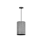 Maxim Lighting 29123BKWT 1-Light 100W Black and White Pendant