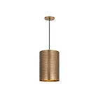 Maxim Lighting 29123WBR 1-Light 100W Weathered Brass Pendant
