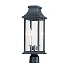 Maxim Lighting Vicksburg 30020CLBK 2-Lights Black 80W Outdoor Post Mount