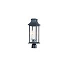 Maxim Lighting Vicksburg 30020CLBK 2-Lights Black 80W Outdoor Post Mount