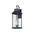 Maxim Lighting 30026CLBK 3-Lights 120W Black Outdoor Wall Light