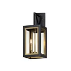 Maxim Lighting Neoclass 30054CLBKGLD Black/Gold 80W Outdoor Wall Mount