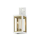 Maxim Lighting Neoclass 30054CLWTGLD White/Gold 80W Outdoor Wall Mount