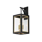 Maxim Lighting Neoclass 30056CLBKGLD Black/Gold 160W Outdoor Wall Mount