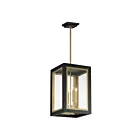Maxim Lighting 30058CLBKGLD Neoclass 4-Lights 160W Black/Gold Pendant