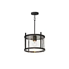 Maxim Lighting 30061CLBK Belfry 1-Light 60W Black Flush Mount