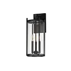 Maxim Lighting 30065CLBK 3-Lights 120W Black Outdoor Wall Light