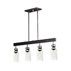 Maxim Lighting 30176CLBZGLD Magnolia 4-Lights 240W Bronze/Gold Pendant