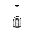 Maxim Lighting 30194CDBK Foundry 1-Light 60W Black Pendant