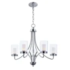 Maxim Lighting 30265CLFTSN Mod 5-Lights 32.5W Satin Nickel LED Chandelier