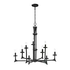 Maxim Lighting 30306NI Anvil 9-Lights 540W Natural Iron Incandescent Chandelier