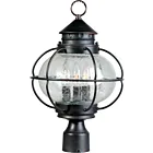 Maxim Lighting Portsmouth 30500CDOI 3-Lights 120W Oil Rubbed Bronze Outdoor Post Lantern