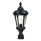 Maxim Lighting Sentry 3050WGBK 1-Light Black 60W Outdoor Post Mount