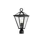 Maxim Lighting Prism 30568CLBK 1-Light 60W Black Outdoor Post Lantern