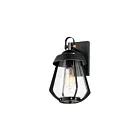 Maxim Lighting Mariner 30622CDBKAB Black/Antique Brass 60W Outdoor Wall Mount