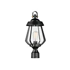 Maxim Lighting Mariner 30629CDBKAB 1-Light Black/Antique Brass 60W Outdoor Post Mount