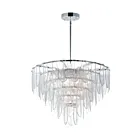 Maxim Lighting 30737CLWTPC Glacier 19-Lights 760W White/Polished Chrome Incandescent Chandelier