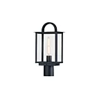Maxim Lighting 30759CLBK Manchester 1-Light 60W Black Post Light