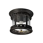 Maxim Lighting 3130CDSE Santa Barbara DC 1-Light 60W Sienna Flush Mount