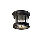 Maxim Lighting 3130CDSE Santa Barbara DC 1-Light 60W Sienna Flush Mount