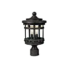 Maxim Lighting Santa Barbara DC 3137CDSE 3-Lights 120W Sienna Outdoor Post Lantern