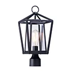 Maxim Lighting Artisan 3171CLBK 1-Light Black Incandescent Outdoor Post Light