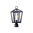 Maxim Lighting Artisan 3171CLBK 1-Light Black Incandescent Outdoor Post Light