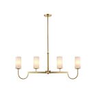 Maxim Lighting 32004SWSBR Town and Country 4-Lights 160W Satin Brass Pendant