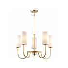 Maxim Lighting 32005SWSBR Town and Country 5-Lights 200W Satin Brass Incandescent Chandelier