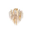 Maxim Lighting 32320CLCMPGL Majestic 10-Lights 40W Gold Leaf Flush Mount