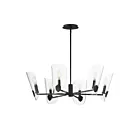 Maxim Lighting 32356CLBK Armory 6-Lights 360W Black Incandescent Chandelier