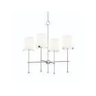 Maxim Lighting 32364WTSN Huntington 4-Lights 240W Satin Nickel Incandescent Chandelier