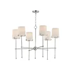 Maxim Lighting 32366WTSN Huntington 6-Lights 360W Satin Nickel Incandescent Chandelier