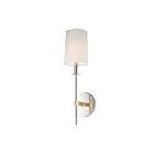 Maxim Lighting Uptown 32391OFSBRPN 1-Light Satin Brass/Polished Nickel Wall Sconce