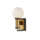 Maxim Lighting San Simeon 32482SWBKNAB 2-Lights Black/Natural Aged Brass Wall Sconce