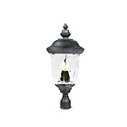 Maxim Lighting Carriage House DC 3420WGOB 3-Lights 120W Oriental Bronze Outdoor Post Lantern