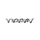 Maxim Lighting Curlicue 35107CDBKPN 5-Lights 40W Black/Polished Nickel Vanity Light