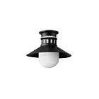 Maxim Lighting 35120SWBK Admiralty 1-Light 60W Black Flush Mount