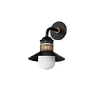 Maxim Lighting Admiralty 35122SWBKAB Black/Antique Brass 60W Outdoor Wall Mount