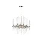 Maxim Lighting 38405CLPN Divine 8-Lights 480W Polished Nickel Incandescent Chandelier